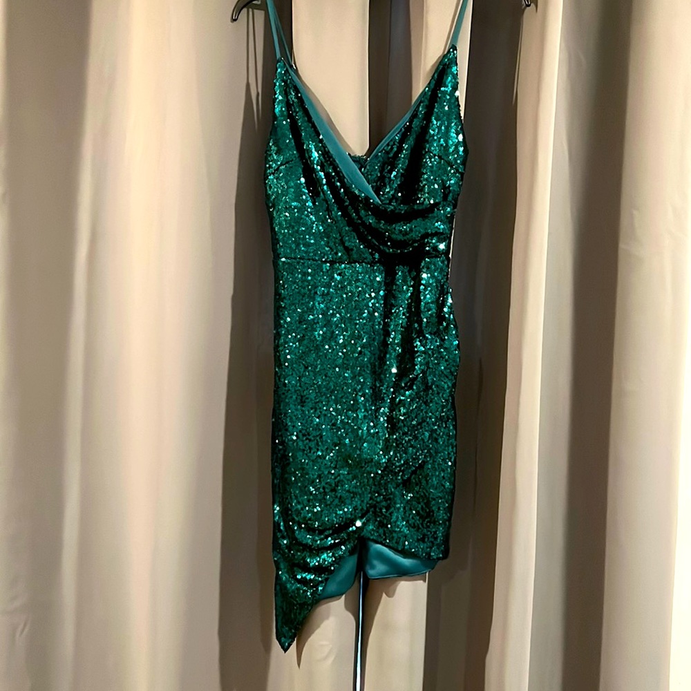 Windsor Green Sequin Cocktail Dress